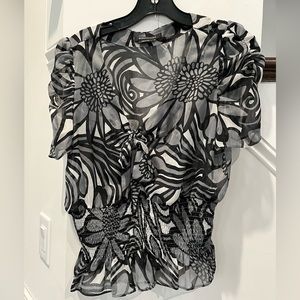 BCBG Sheer Blouse